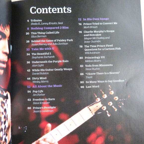 Time Commemorative Edition Prince An Artist's Life April 29, 2016 - Picture 7 of 13